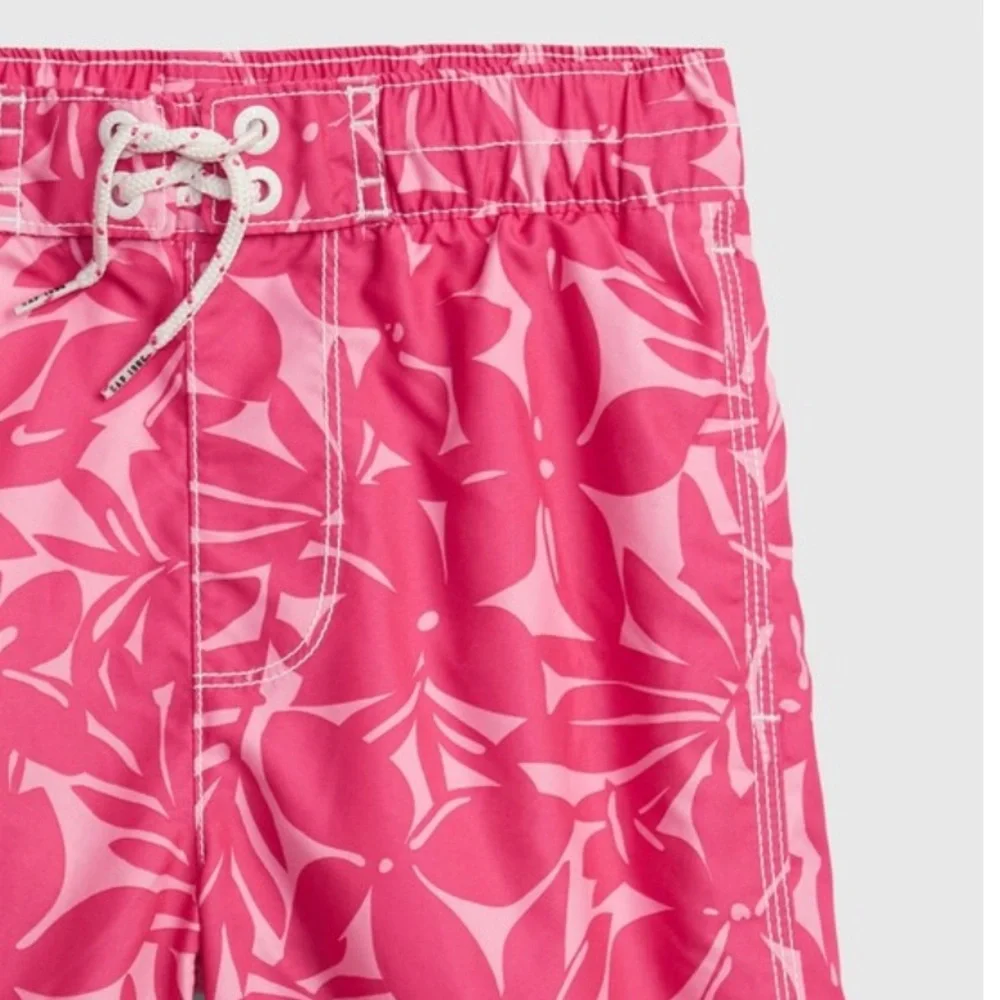 NWT Gap Kids 100% Recycled Palm Tree‎ Board Shorts